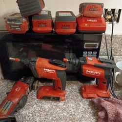 Hilti Screwgun SD4600 SD 5000 Grinder AG500 5 Batteries And Charger