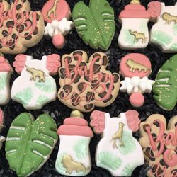 Baby shower custom sugar cookies