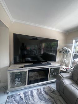 Micheal Armani TV Console with Fireplace