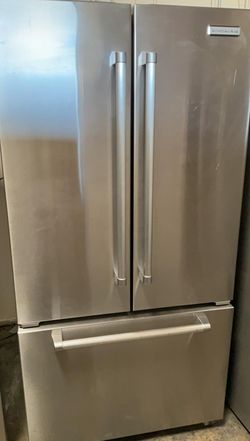Kitchen Aid 3 Door Stainless Steel Fridge
