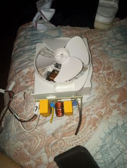 Exhaust Fan with Exposed Circuit Board. AND power supply