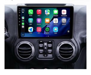 64GB Car Radio Stereo Upgrade for 2007-2018 Jeep Wrangler jk, Plug and Play Android 13 System, 10.2" IPS Screen, CarPlay and Android Auto, Bluetooth 5