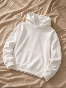 Authentic new Louis Vuitton White Mens Hoodie