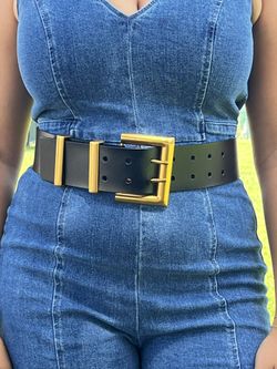 Black Wide Belt