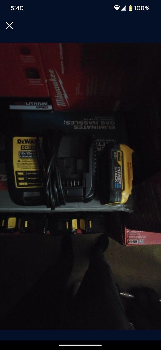 20V MAX POWERSTACK Compact Battery

 And Charger