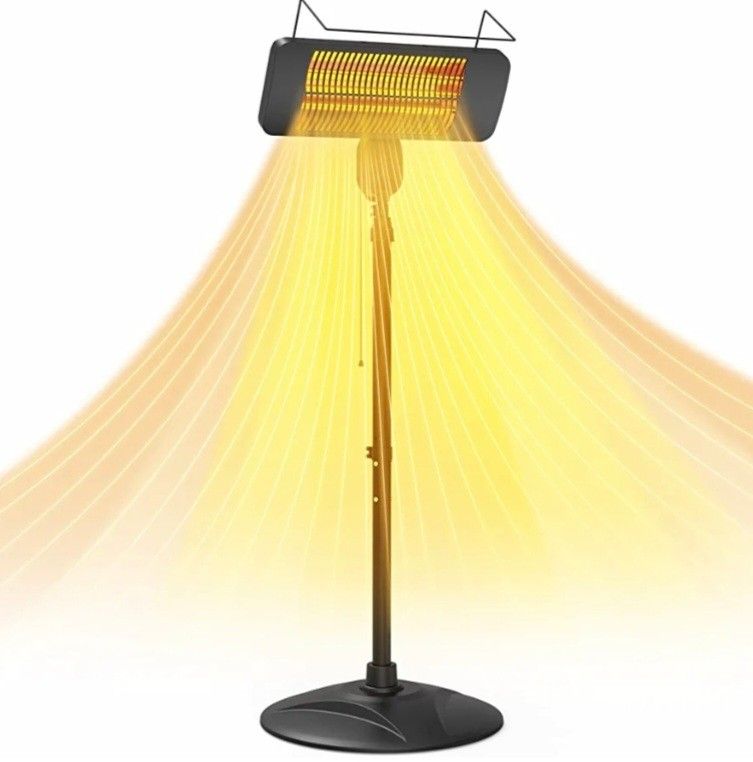 Garage Heater 1500W Outdoor Heaters for Patio w/ Heat Levels, 1S