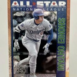 Shohei Ohtani 2025 Topps Chrome 8/99 Green Refractor Los Angels Dodgers 90ACS-2