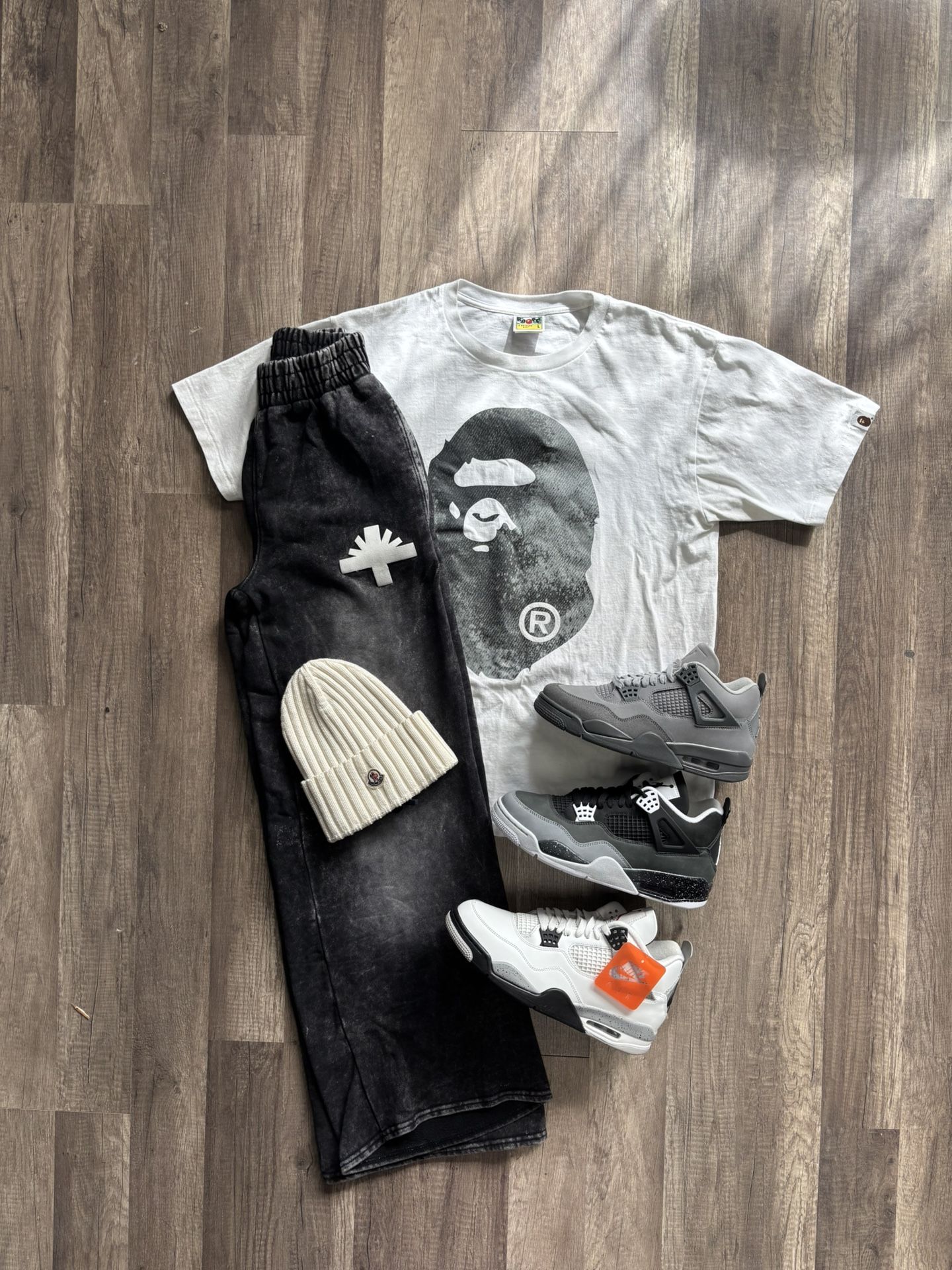 Bape, Vertabrae, Moncler, Jordan