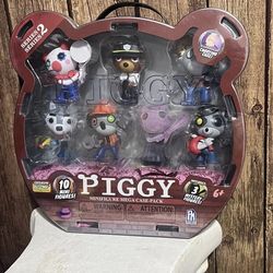 Roblox Piggy Mega Pack Series 2 W/ 10 Mini Figures Carry Case 3 Mystery New