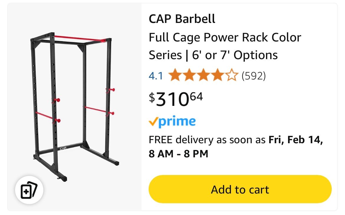 CAP Barbell Full Cage Power Rack