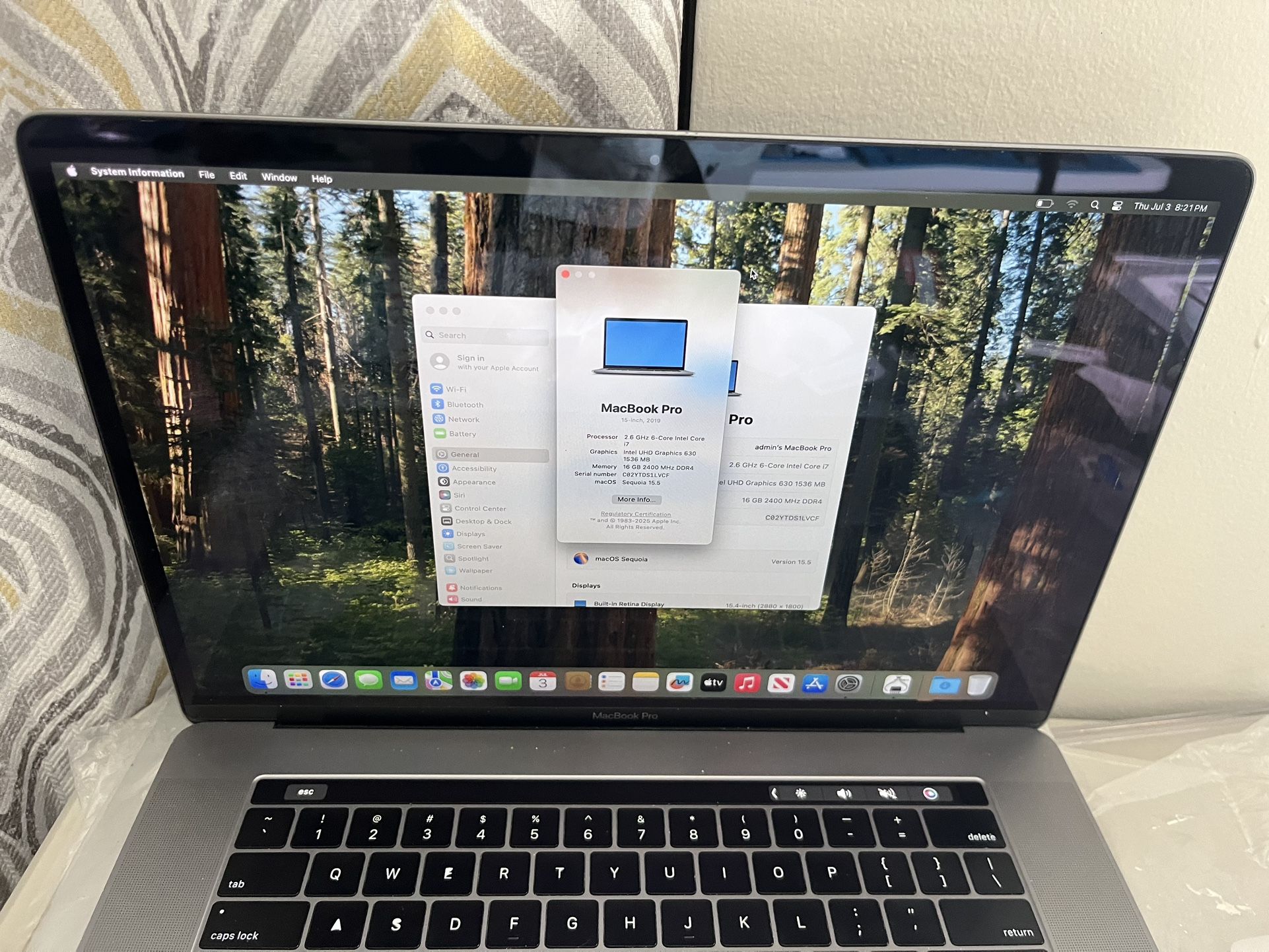 MacBook Pro 2019 Touchbar 