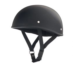 Lightweight SOA Style DOT Beanie Helmet / Matte Black