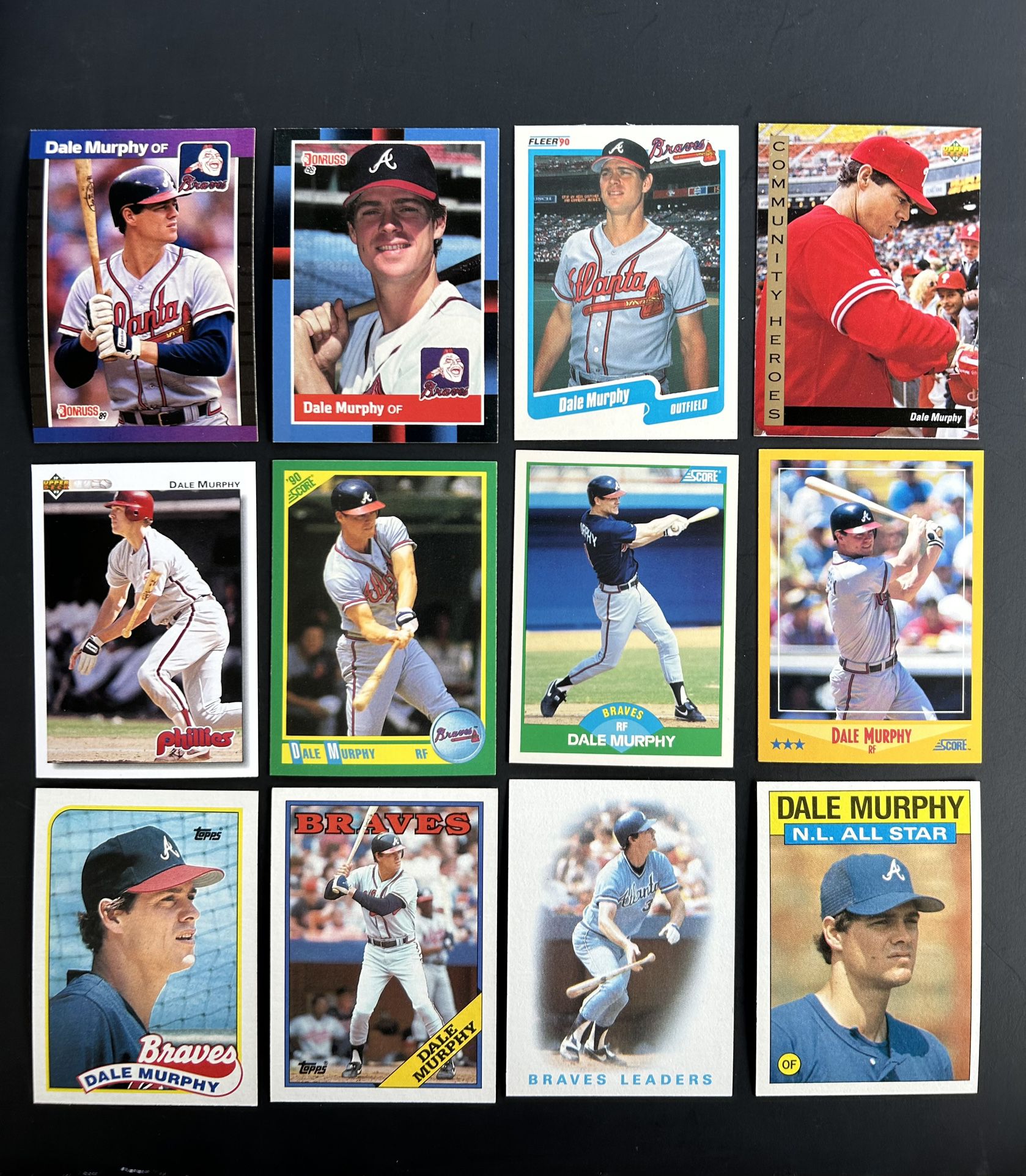 Dale Murphy Baseball Card Lot 