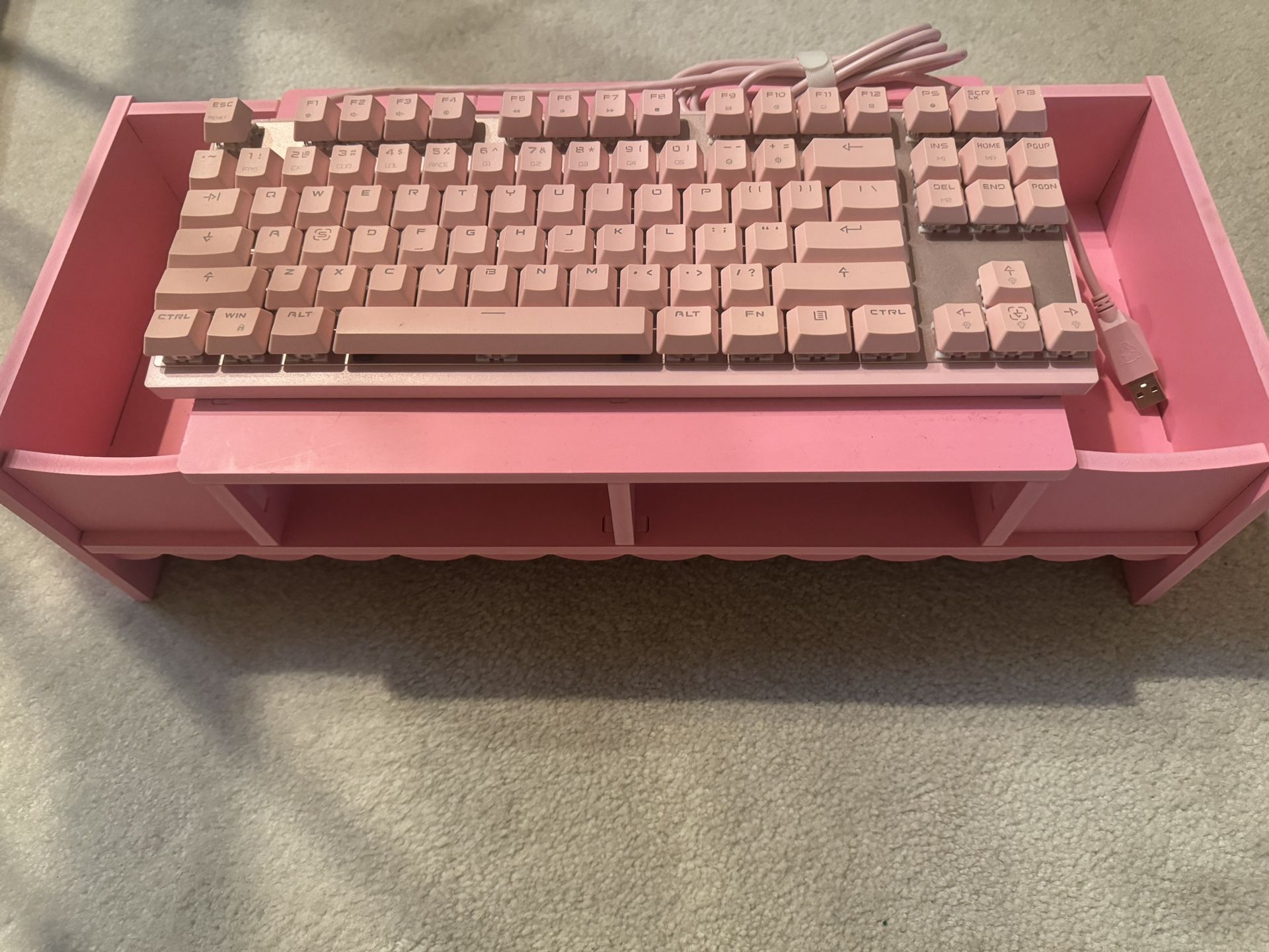 keyboard and monitor stand