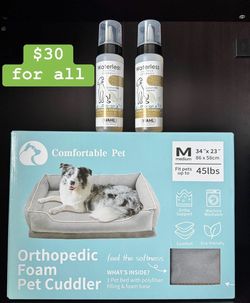 Dog Bed and Dry Shampoo Bundle