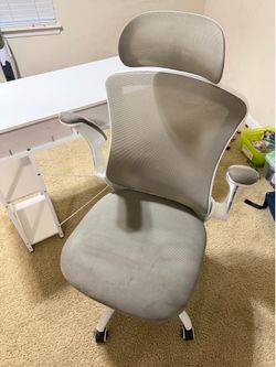 Ergonomic Mesh Office Chair and Table