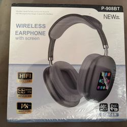 Wireless Headphones With Screen