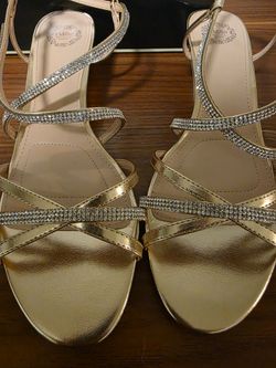 Low Wedge Dress Sandals (size 10)