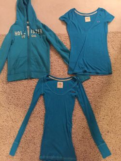 Holister sweatshirt and shirt