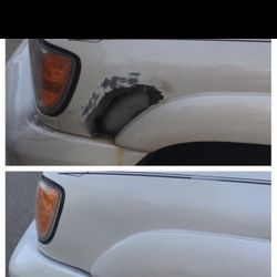 bumper dent rust scratches 