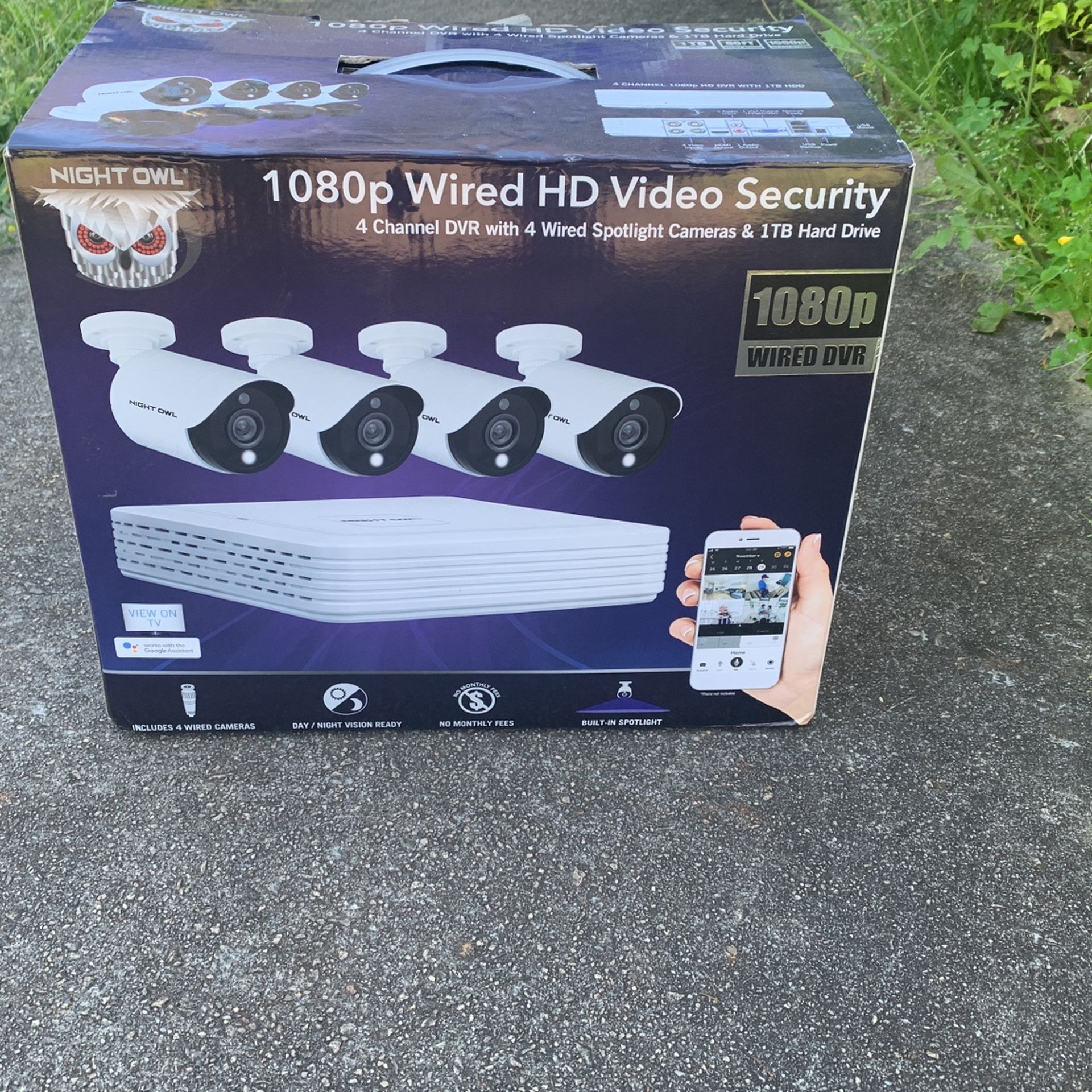 Night Owl 4 Channel 1080p DVR With 4 X 1080p Cameras And 1 TB HDD