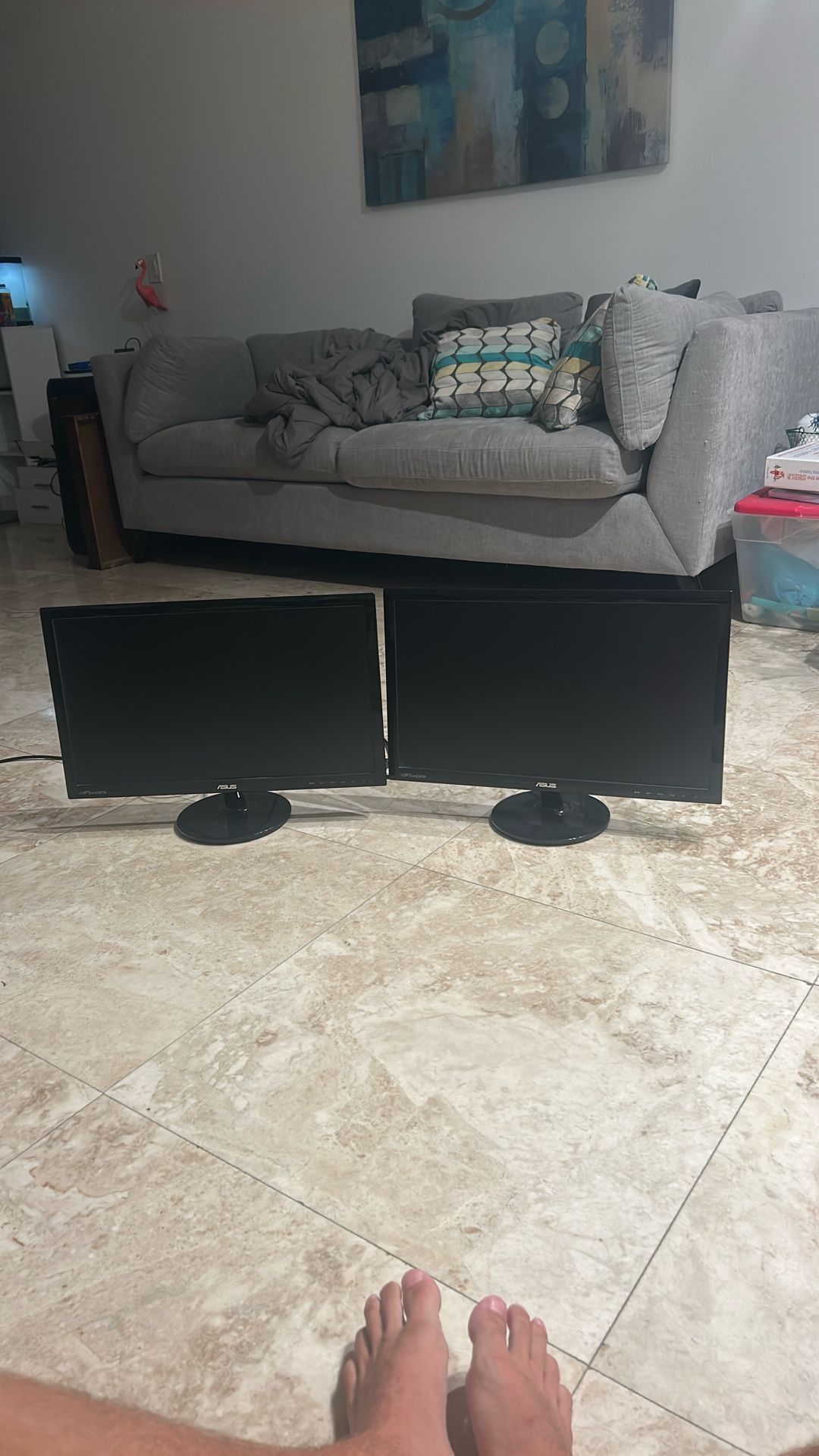 2x Asus Monitors