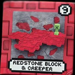 2025 McDonald’s Minecraft Movie Happy Meal Toy #9 Redstone Block & Creeper