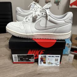 Size 8 mens - Air Jordan 1 Low OG Neutral Grey 2021/2024 White