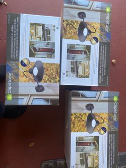 3 outdoor lamps
