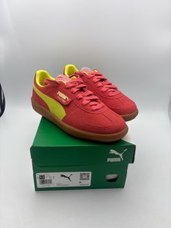 puma Palermo ‘salmon-lime sheen-gum’ women’s size 5.5