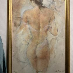 Gary Benfield Confidences I .Framed Seriolithograph, Signed and Numbered 75/85