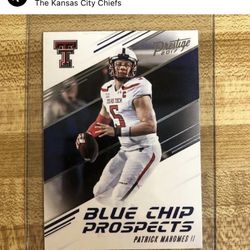 Patrick Mahomes Rookie Card Pick Up Will Also Ship Through Pay Pal Or Cash App