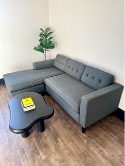 West Elm Style Sectional & Coffee Table