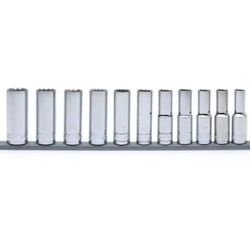 Husky 1/2 in. Drive Deep Metric Socket Set (11-Piece)