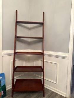 3 Matching 5-Tier Ladder Display Shelves / Bookcases