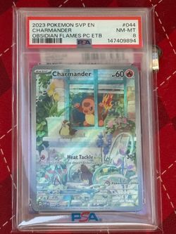 CHARMANDER PSA 8 POKEMON CENTER STAMP