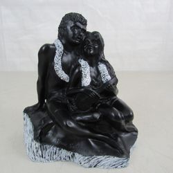 Frank Schirman Mele O Hawaii Beauties With Black Coral Statue



