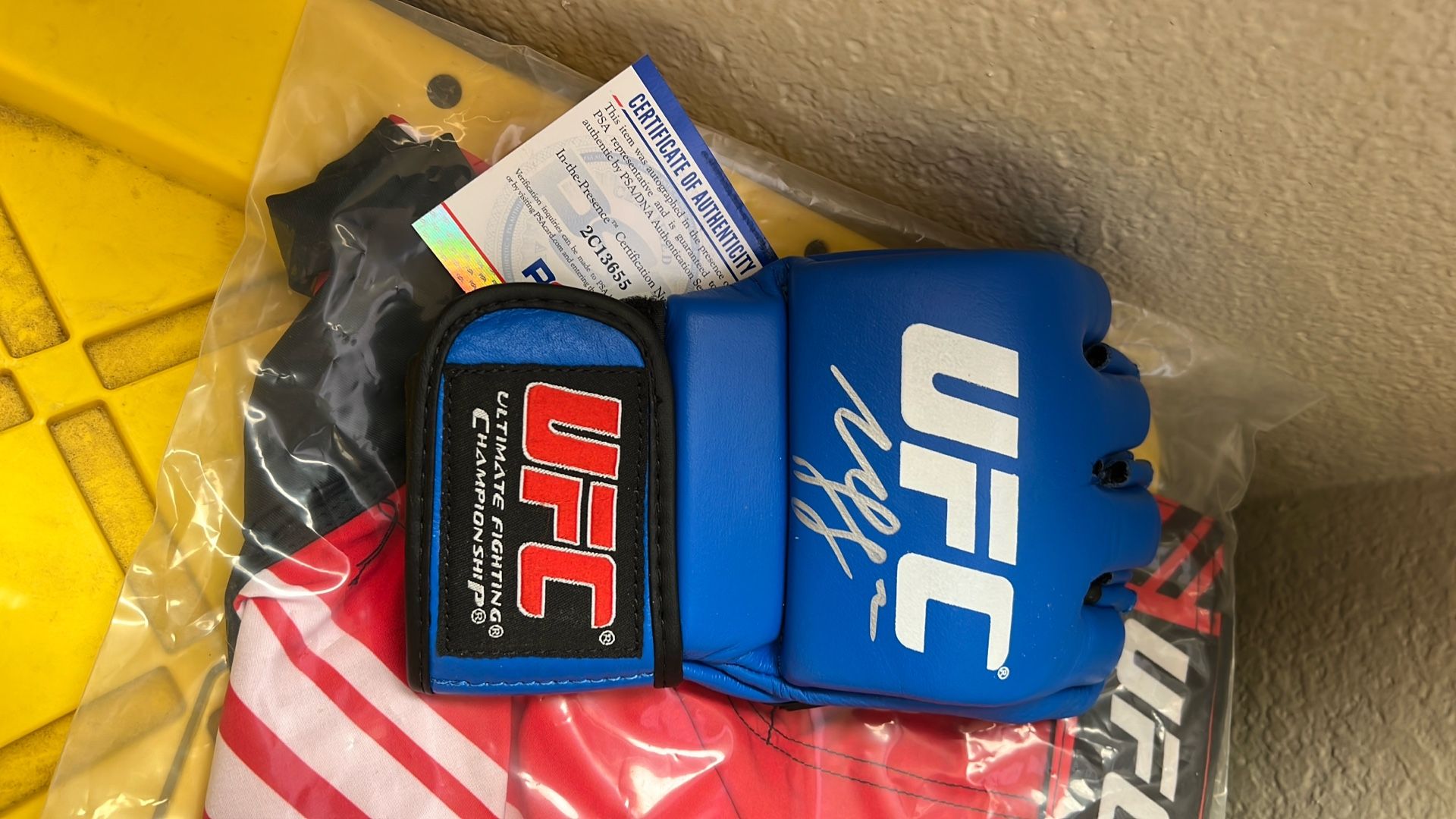UFC Middleweight Champion Khamzat Chimaev Autographed Glove