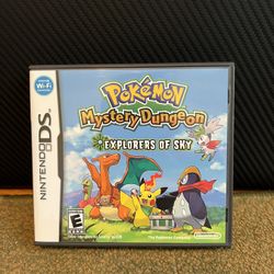 Pokemon Mystery Dungeon: Explorers Of Sky Nintendo DS (CIB, Tested)