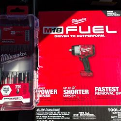 M18 High Torque Impact Wrench And Shockwave Bits