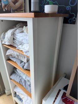 Storage Unit, Solid Wood Top