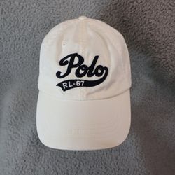 Ralph Lauren Men Cap Dad Hat Vintage White Limited Rare