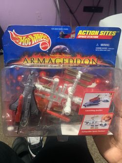 Hot Wheels Armageddon Action Sites Space Station Set