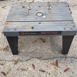 Vtg Black And Decker Router Table 