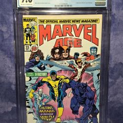 Marvel Age #33, 1985 • CGC 9.6 OW/WP • 1st Cover App Of X-Factor 