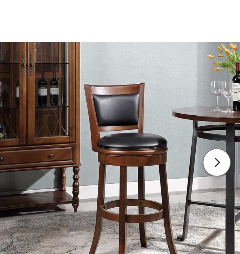 Augusta Extra Tall Swivel Bar Stool