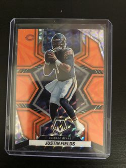 2022 Justin Fields Prizm Card 