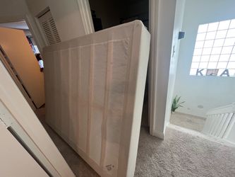 Queen size box spring and frame