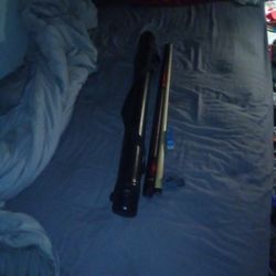 Pool Cue And Items
