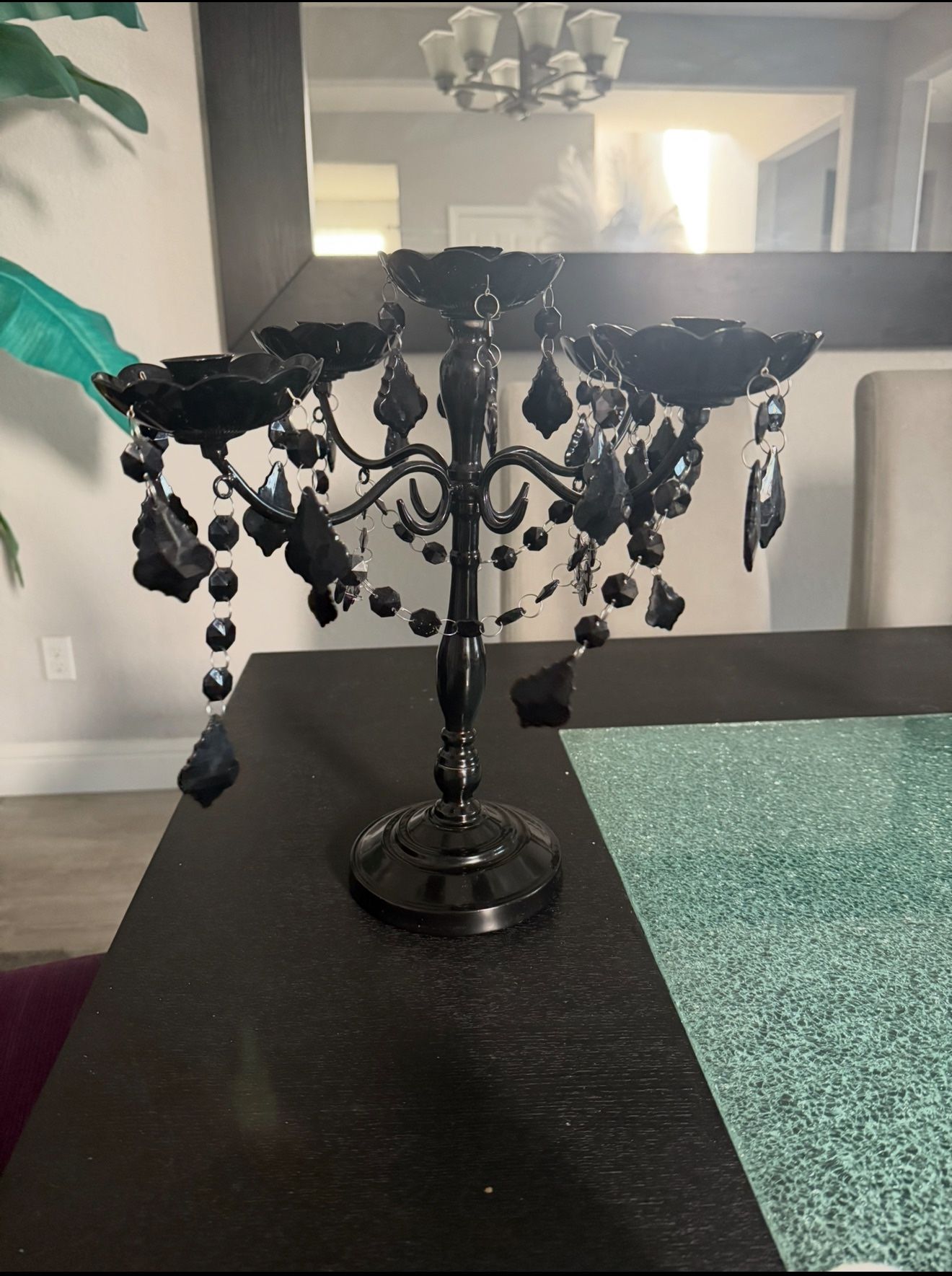 Black Candle Holder